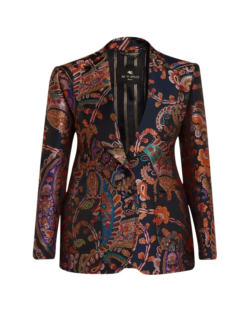 Etro Paisley Silk Brocade Jacket