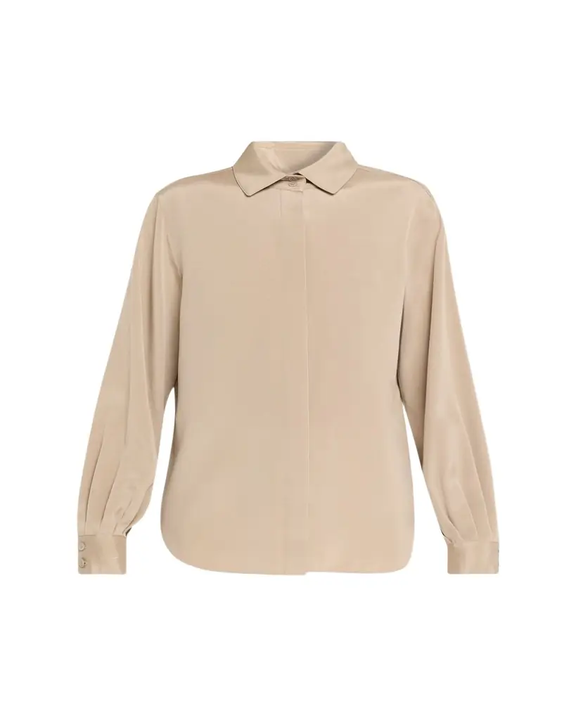 Lafayette 148 New York Pleated Button-Down Shirt