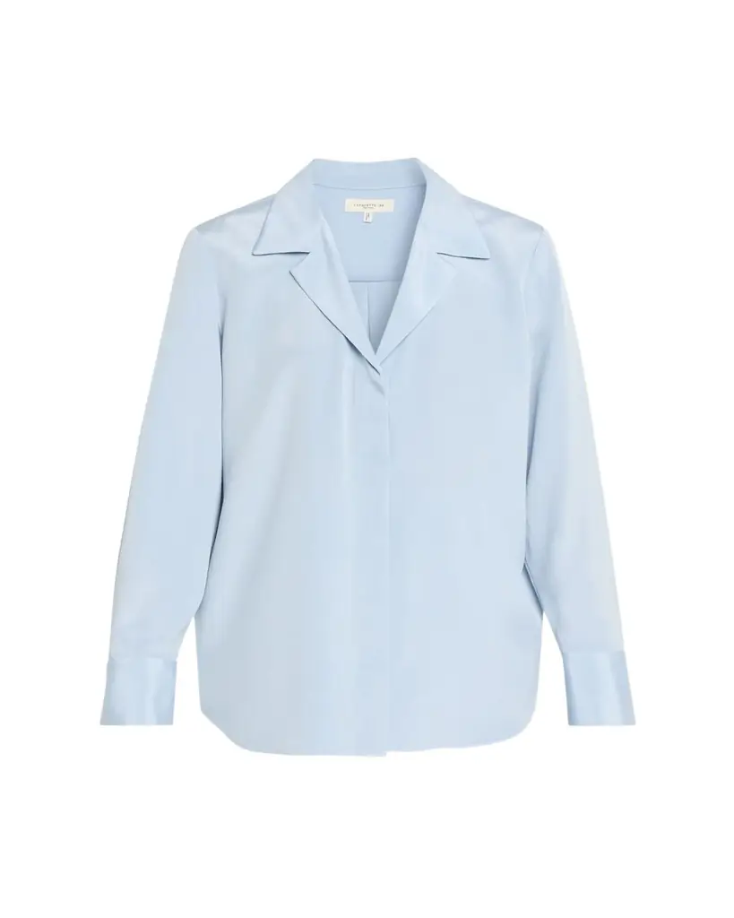 Lafayette 148 New York Pleated Button-Down Shirt