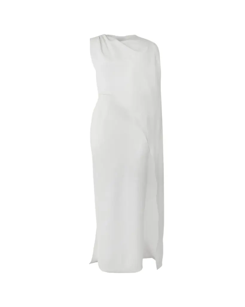 Carolina Herrera Draped Cape Column Gown
