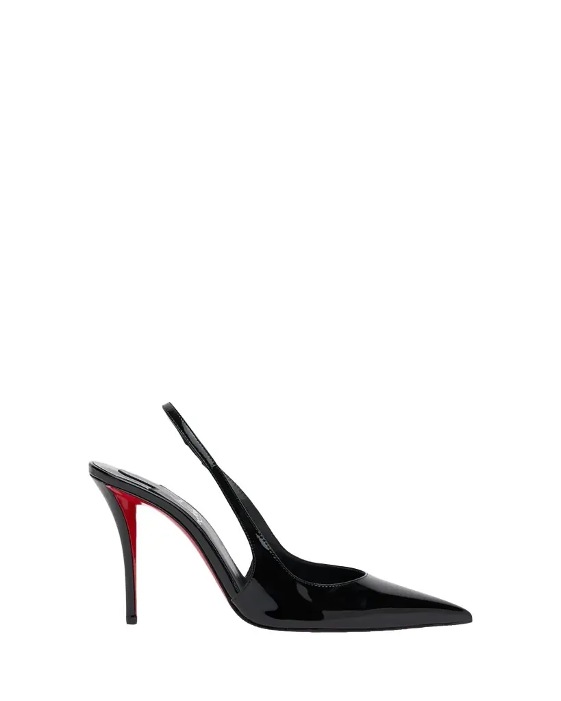 Christian Louboutin 100mm Miss Z Patent Leather Slingback Pumps