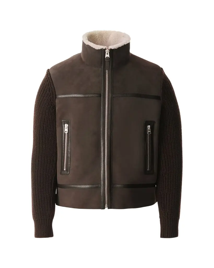Mackage Men's Jonathan Mixed-Media Shearling Jacket
