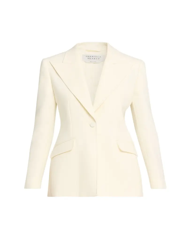 Gabriela Hearst Leiva Single-Breasted Wool Blazer