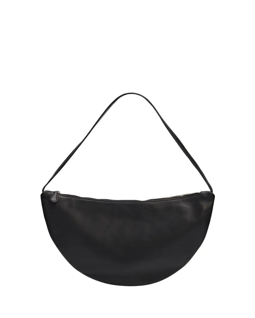THE ROW Izzy Small Crescent Shoulder Bag in Leather