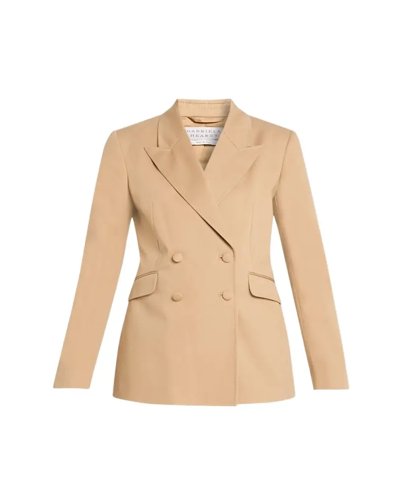 Gabriela Hearst Angela Double-Breasted Blazer Jacket