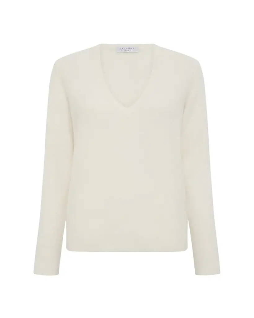 Gabriela Hearst Vesper V-Neck Cashmere Sweater