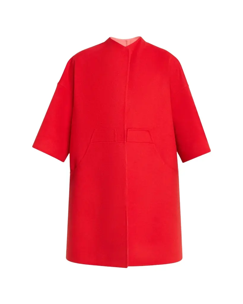 Giorgio Armani Bicolor Virgin Wool Coat