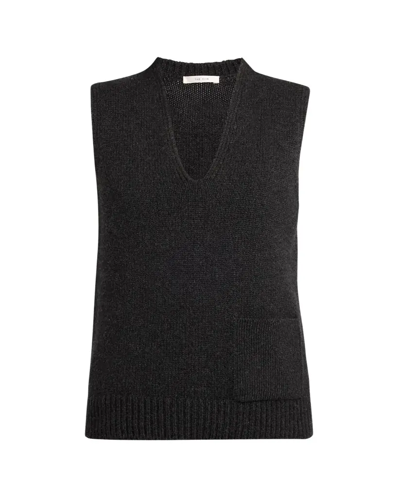 THE ROW Marte V-Neck Cashmere Sweater Vest