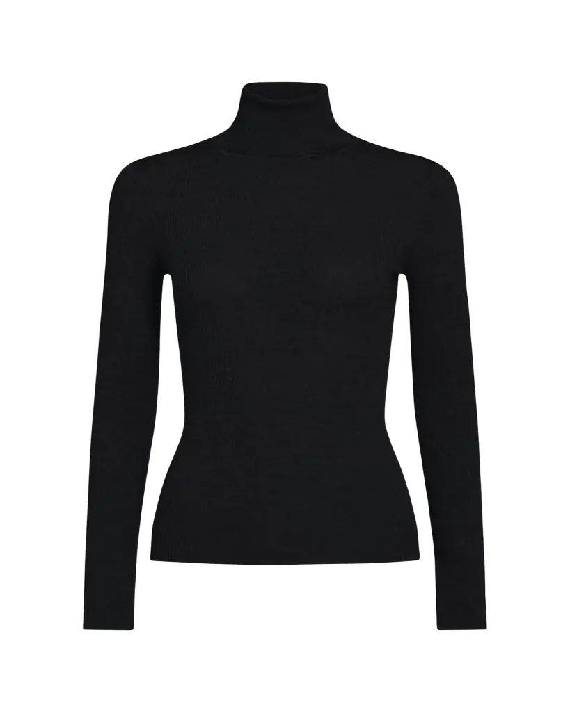 TWP Rib-Knit Wool Turtleneck Sweater