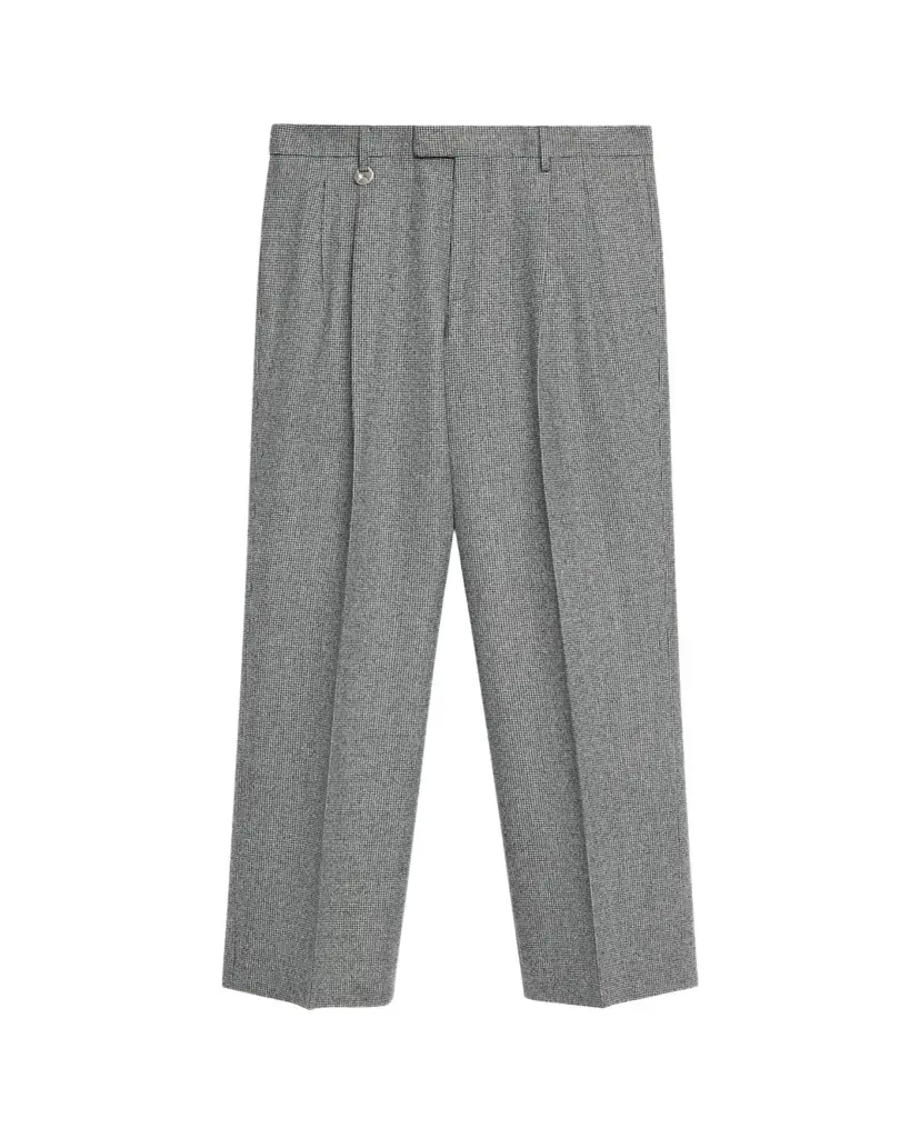 Burberry Men's Dalton Puppytooth Check Straight-Leg Trousers