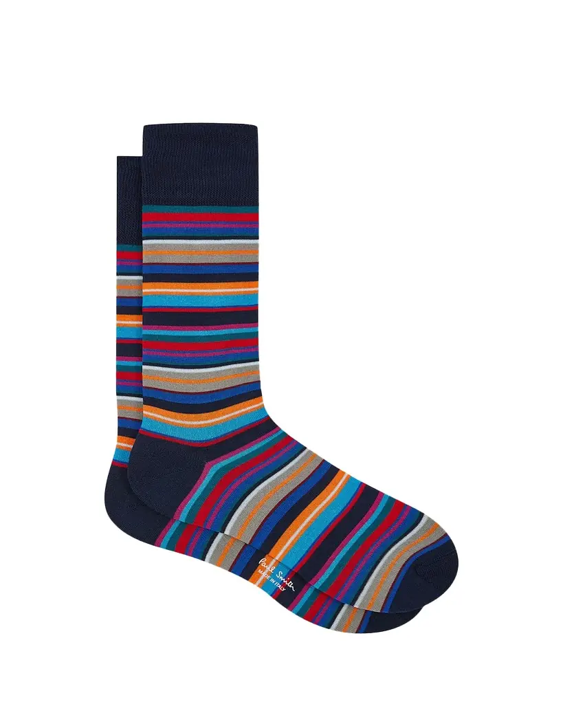 Paul Smith Men's Munich Signature Stripe Crew Socks