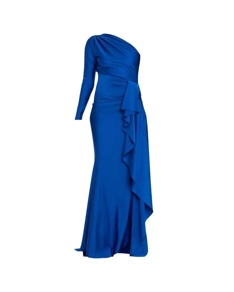 Chiara Boni La Petite Robe Serina One-Shoulder Draped Jersey Gown