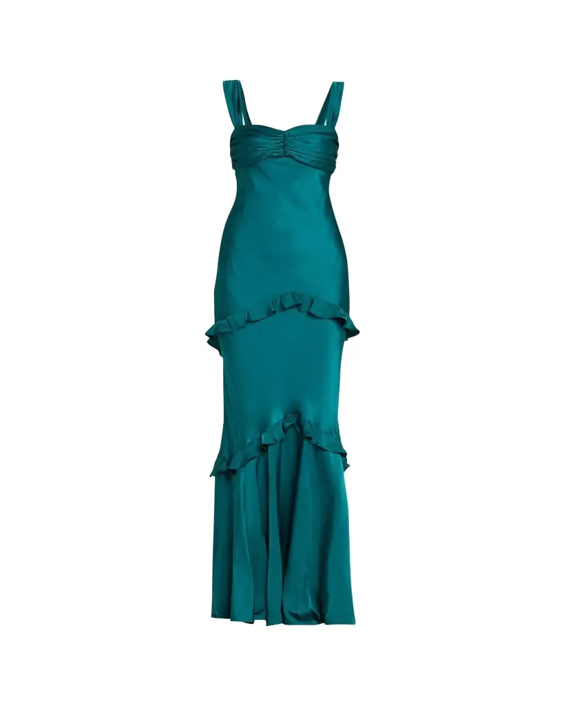 Saloni Selma Sleeveless Satin Dress