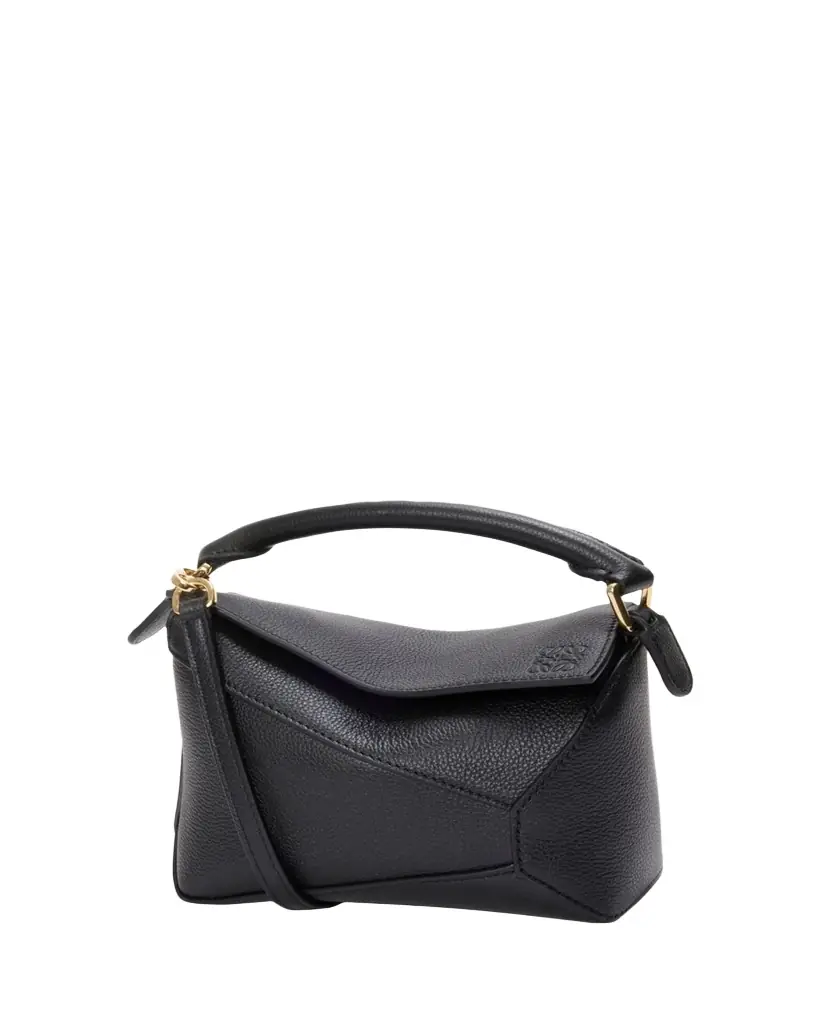 Loewe Puzzle Edge Mini Top-Handle Bag in Grain Leather