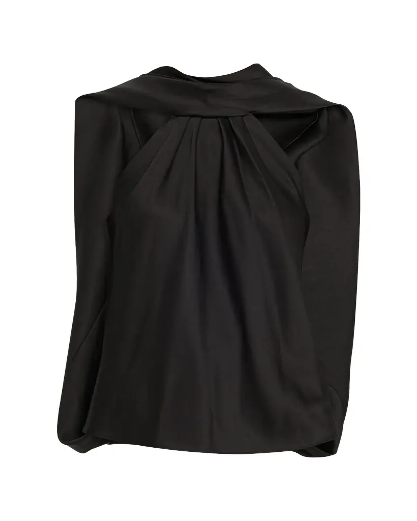 SIMKHAI Scarlett Satin Cape Top