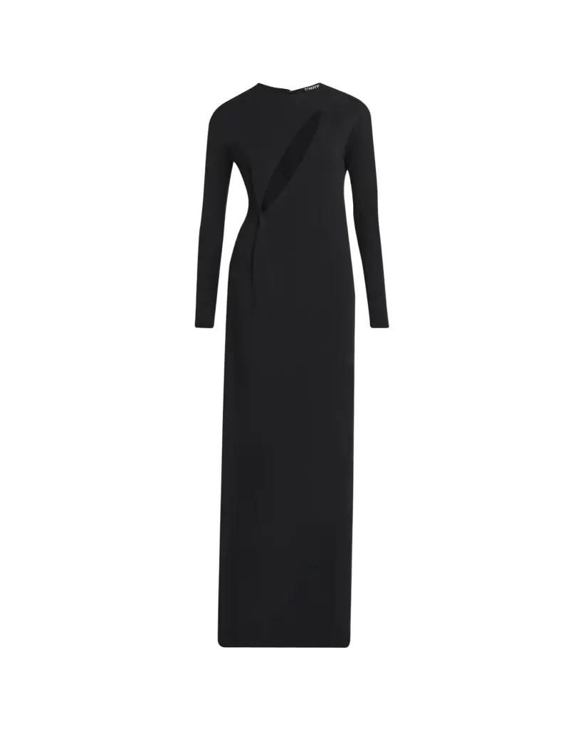 TOM FORD Slash Cutout Long-Sleeve Crepe Jersey Maxi Dress