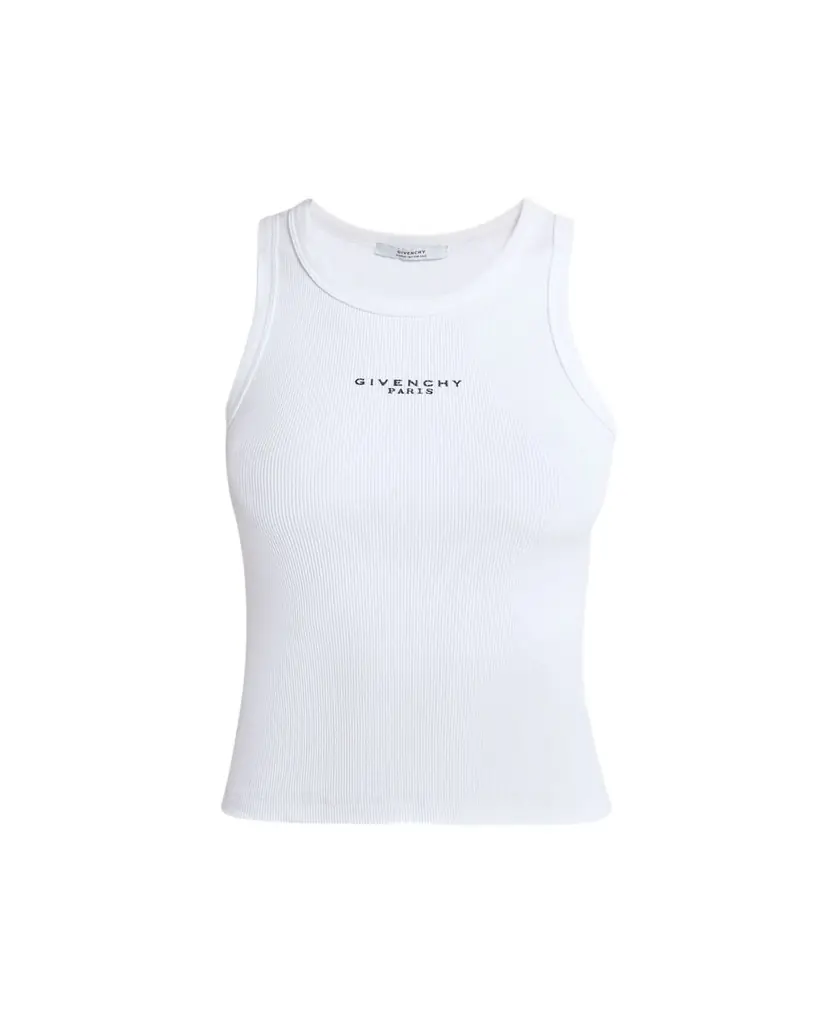 Givenchy Logo Ribbed Tank Top