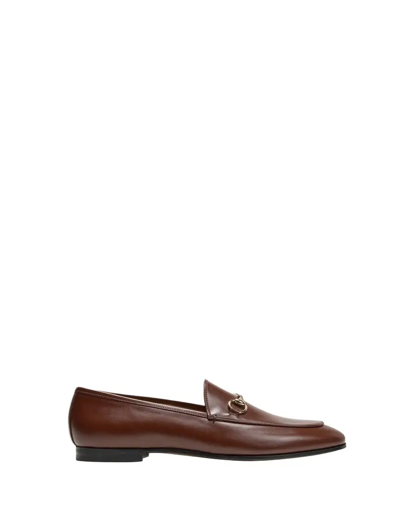 Gucci Jordaan Leather Horsebit Loafers