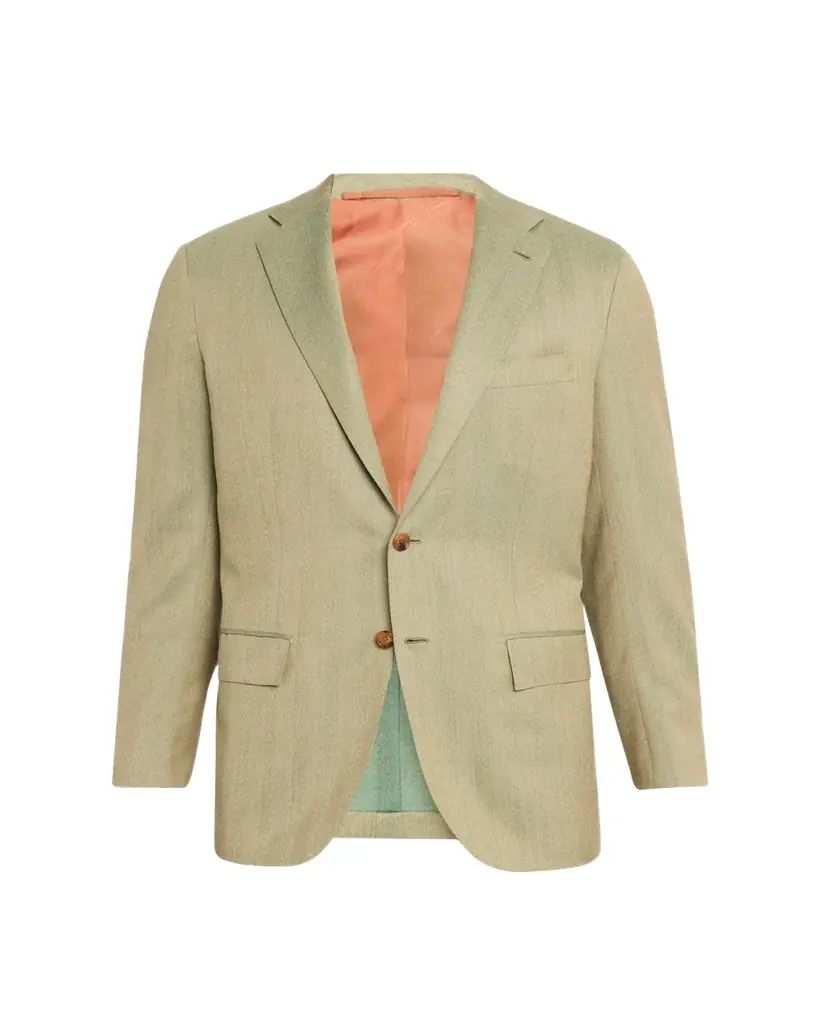 Kiton Men's Cashmere Herringbone Single-Breasted Sport Coat
