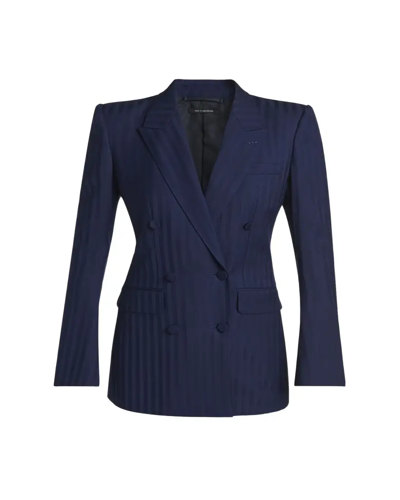 TOM FORD Tonal Striped Jacquard Single-Breasted Jacket