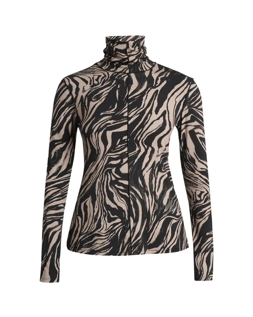 Proenza Schouler White Label Audrey Printed Jersey Turtleneck