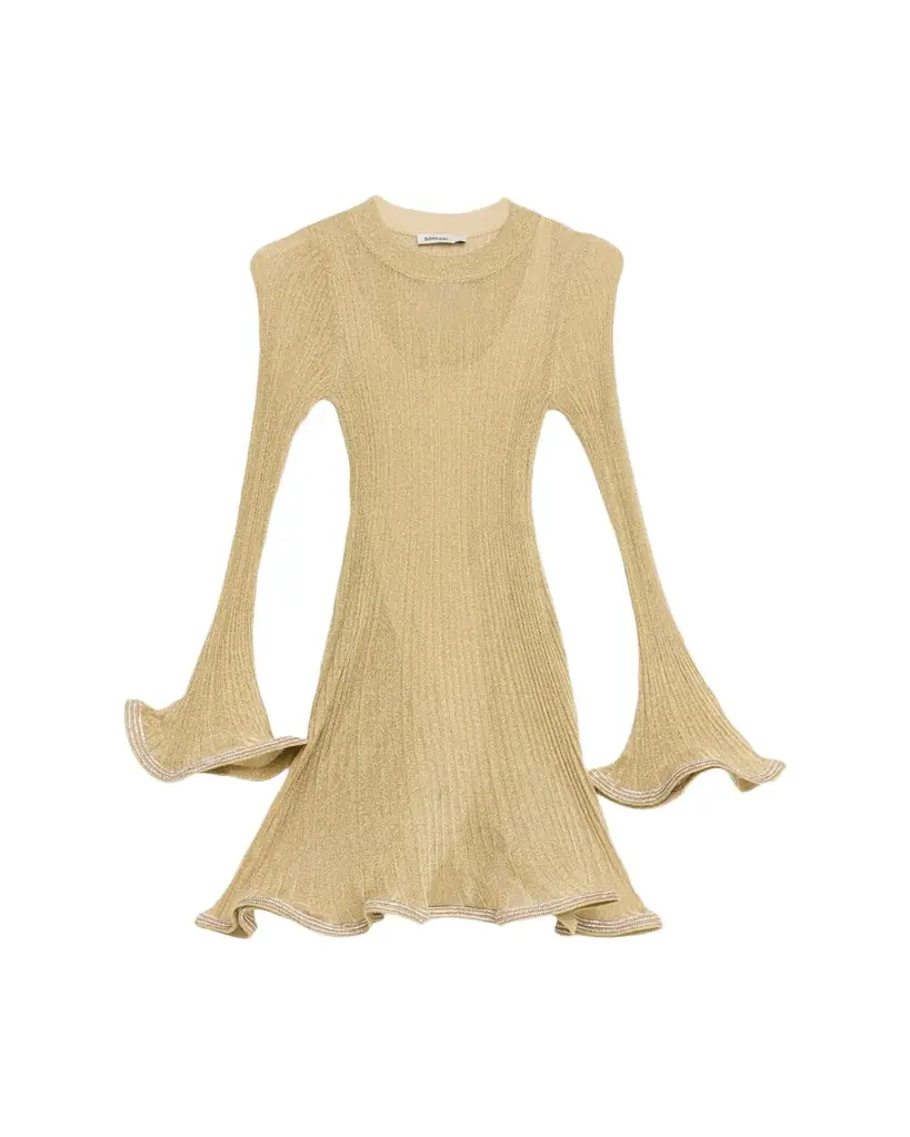 SIMKHAI Zelda Embellished Knit Mini Dress