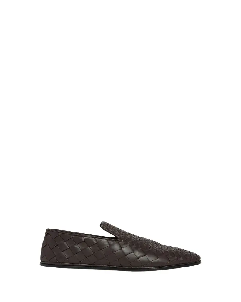 Bottega Veneta Men's Sunday Intrecciato Degrade Leather Slippers