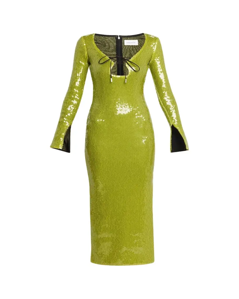 16ARLINGTON Solaria Sequined Midi Dress