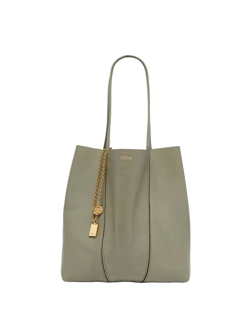 Chloe Spin Medium Tote Bag in Leather
