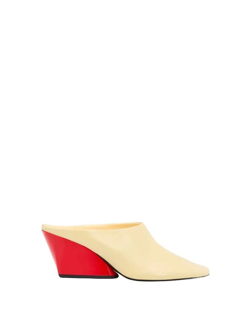 Proenza Schouler Slant Leather Mules
