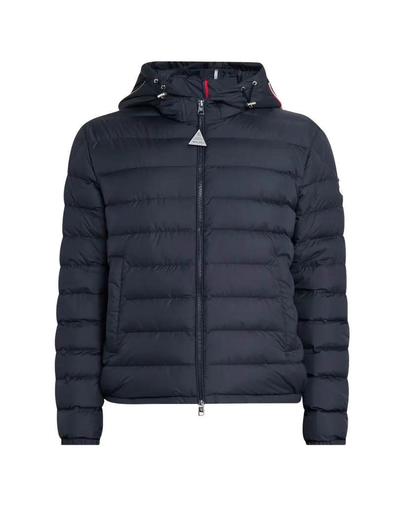 Moncler Men's Quilted Full-Zip Hooded Jacket