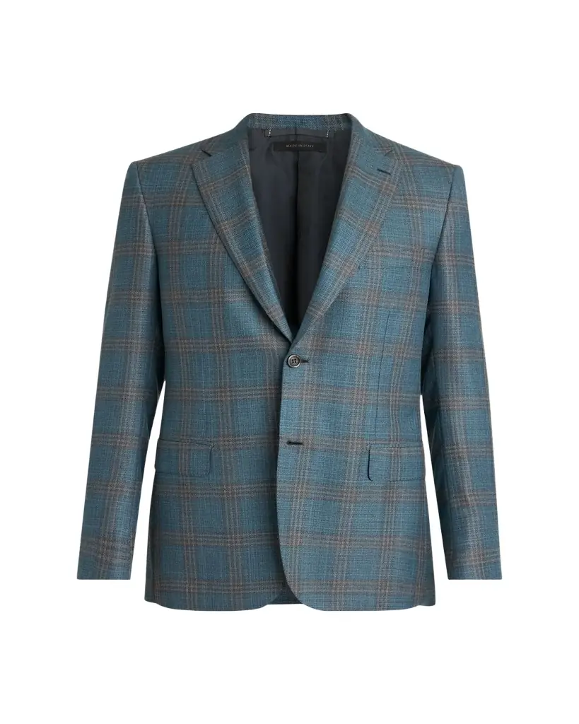 Brioni Men's Wool Plaid Single-Breasted Sport Coat