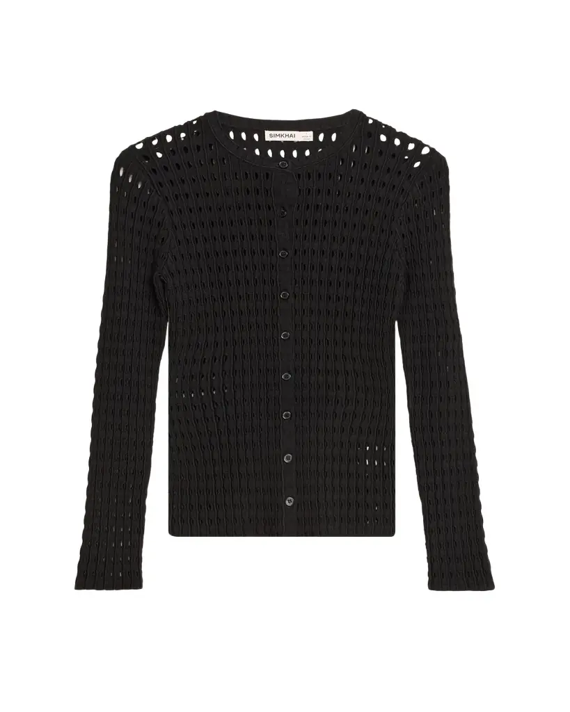 SIMKHAI Mabel Openwork Cardigan