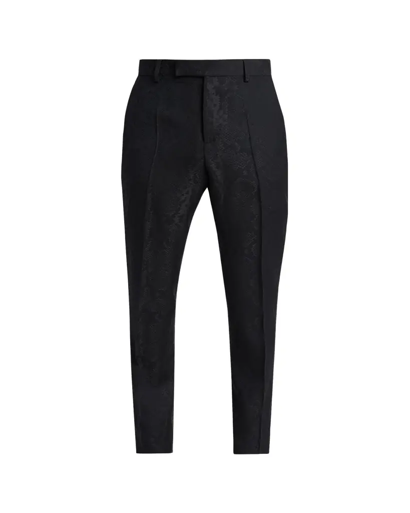 Versace Men's Python Jacquard Formal Pants