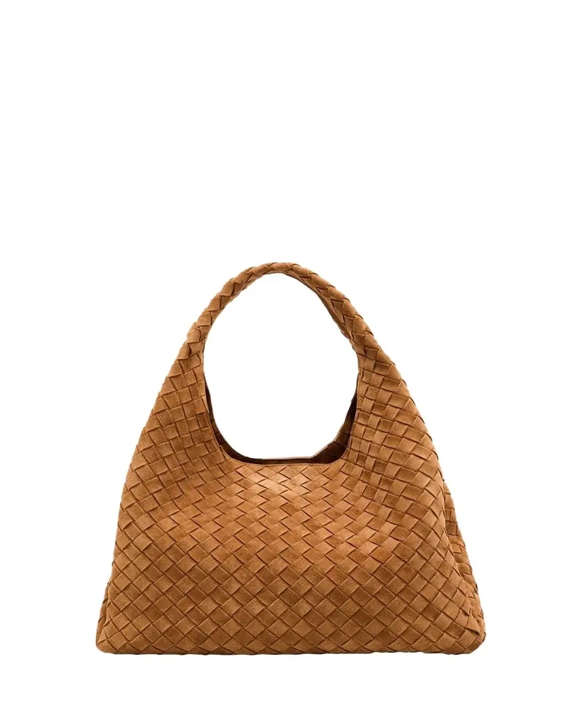 Bottega Veneta Campana Large Suede Shoulder Bag - Women's Bags