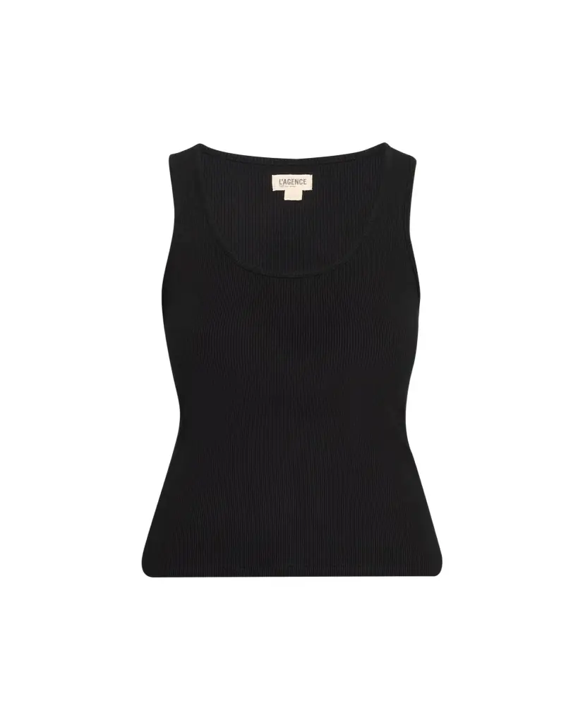 L'Agence Adira Scoop-Neck Tank Top