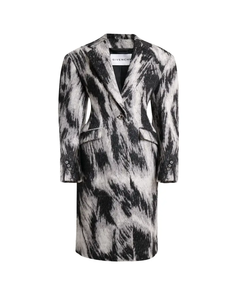 Givenchy Animal Cocoon Coat
