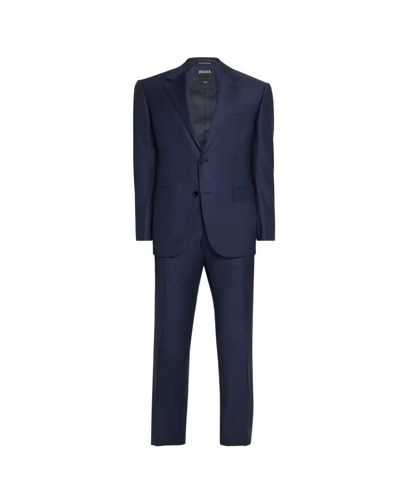 ZEGNA Men's Trofeo Wool Texture-Stripe Two-Piece Suit