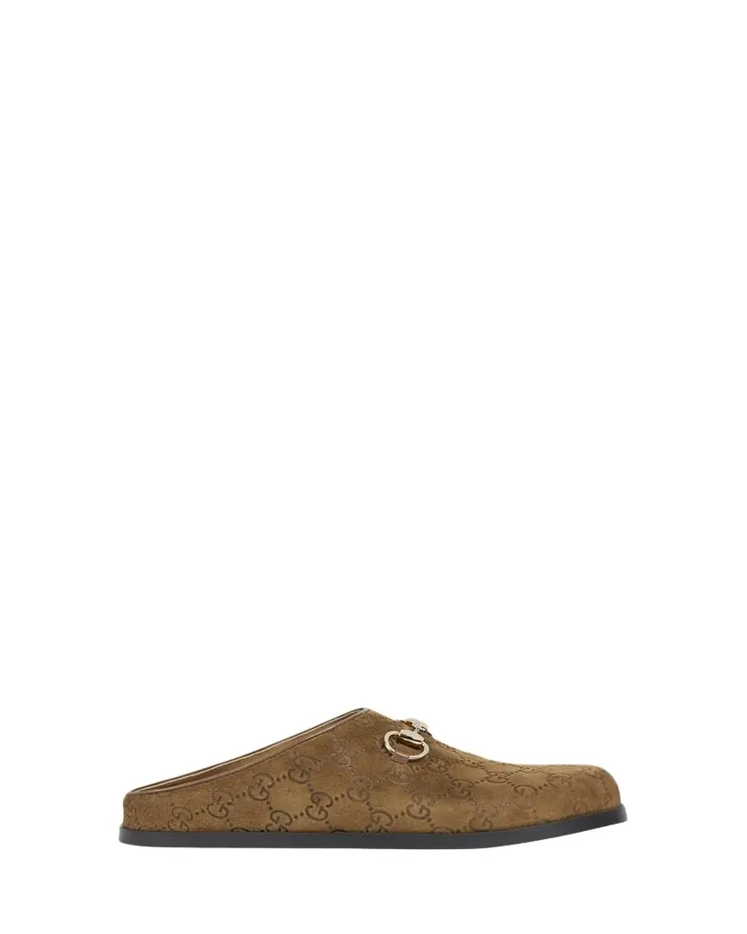 Gucci GG Luxury Suede Mules with Horsebit