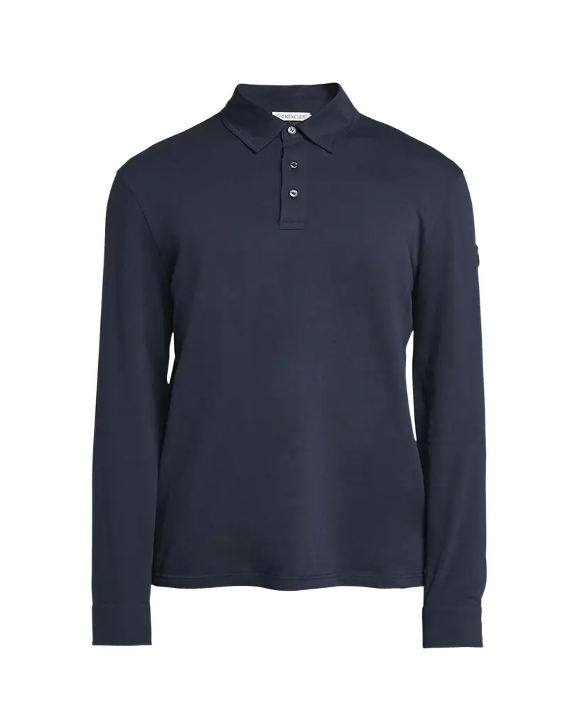 Moncler Men's Cashmere Long-Sleeve Polo Shirt