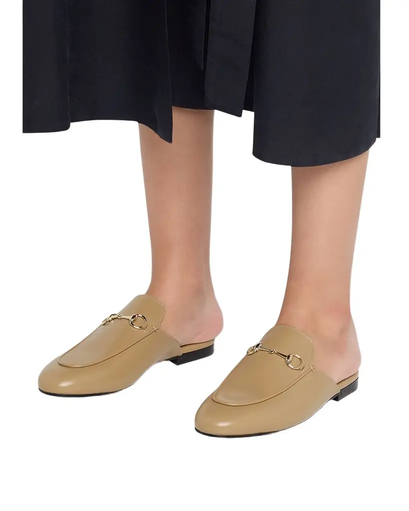 Gucci Princetown Leather Mules - Women's Shoes