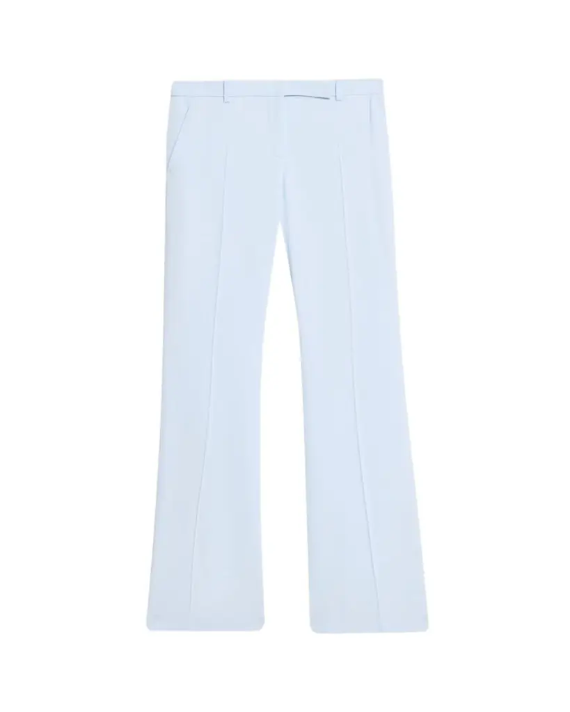 McQueen Bootcut Leaf Crepe Pants - Women's Clothing
