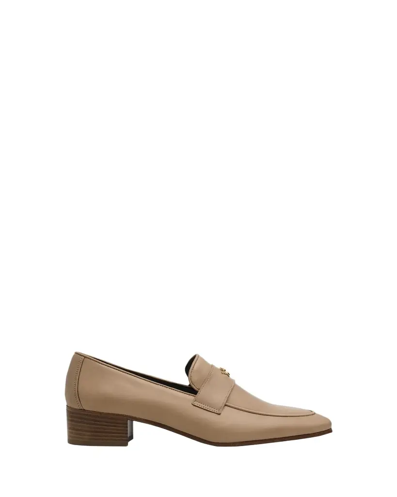 Bougeotte Cuban Block-Heel Leather Loafers