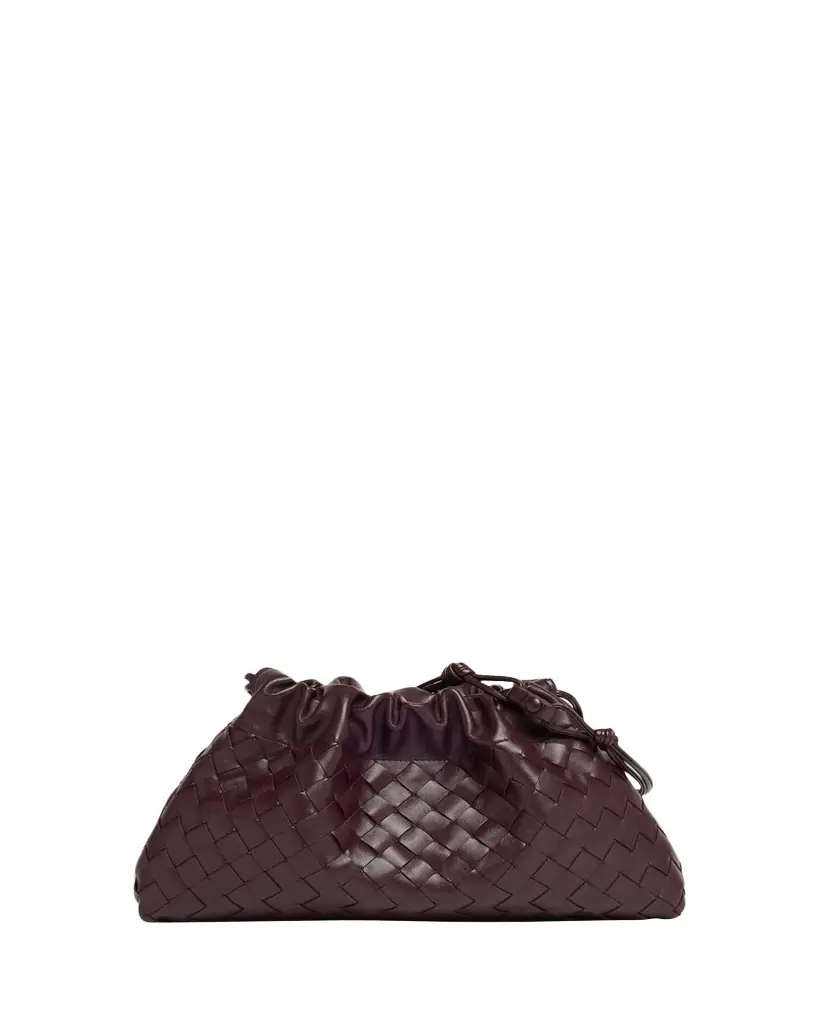 Bottega Veneta Dustbag Notte Leather Shoulder Bag