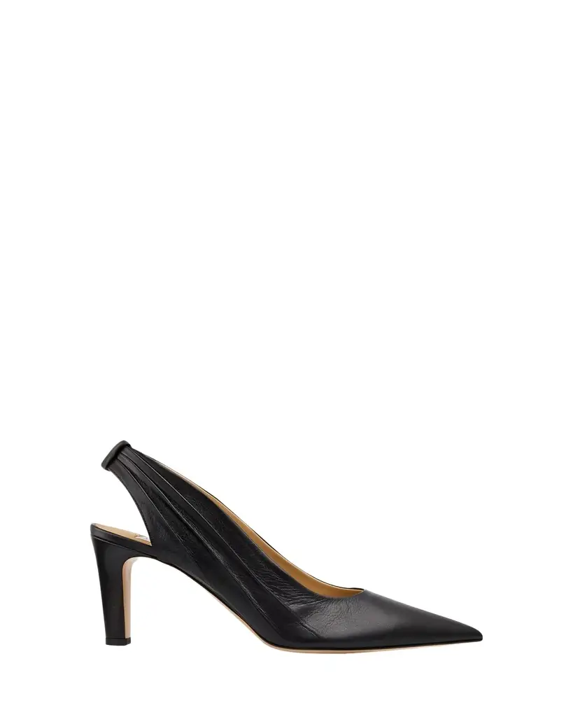 Gabriela Hearst 90mm Amari Leather Slingback Pumps