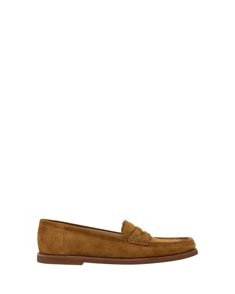 Gianvito Rossi Suede Penny Loafers - Women's Shoes