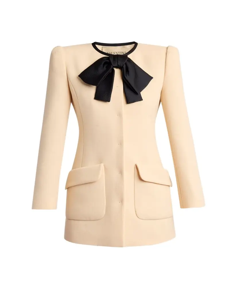 Valentino Garavani Tie-Neck Mini Blazer Dress