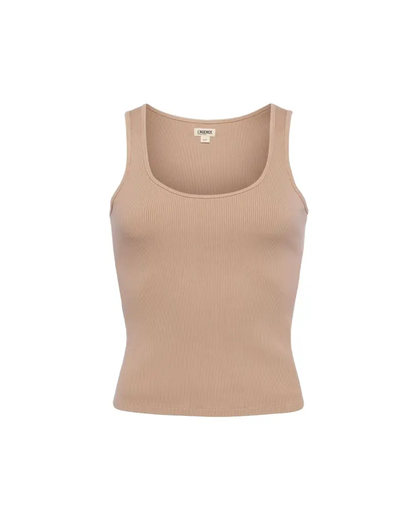 L'Agence Adira Scoop-Neck Tank Top