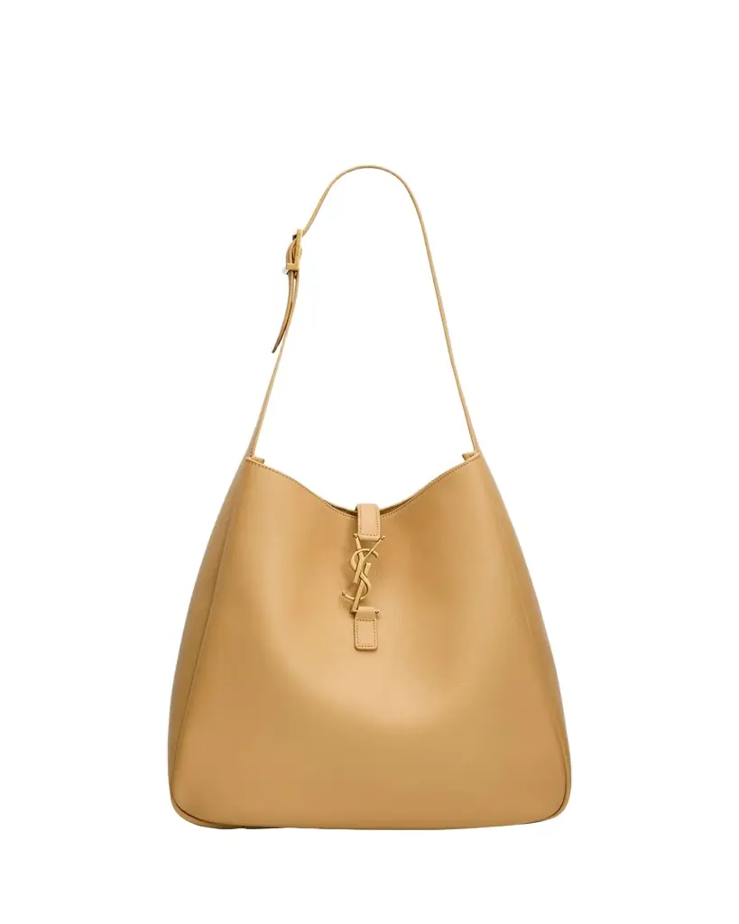 Saint Laurent Le 5 À 7 Large YSL Shoulder Bag in Grain Leather