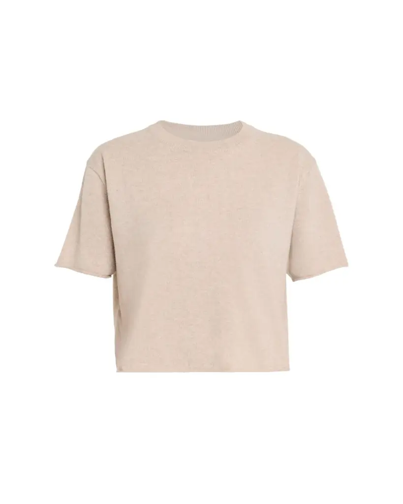 Lisa Yang Cila Short-Sleeve Cashmere T-Shirt